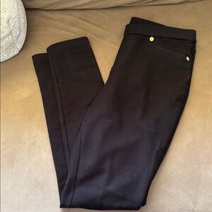 MICHAEL Michael Kors Skinny Black and Gold Pants